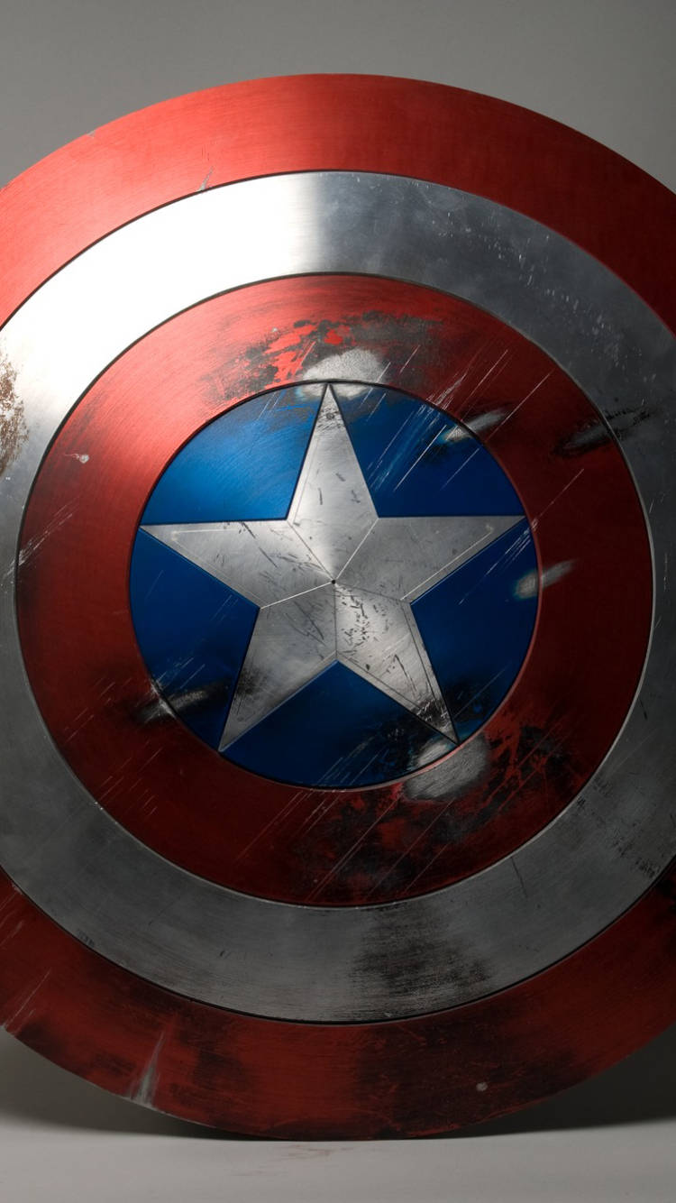 Captain America Mobile Zoom Rusty Shield Wallpaper