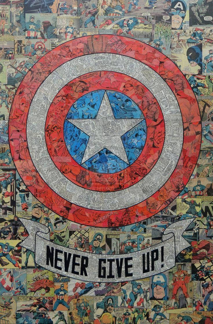 Captain America Shield Collage Wallpaper