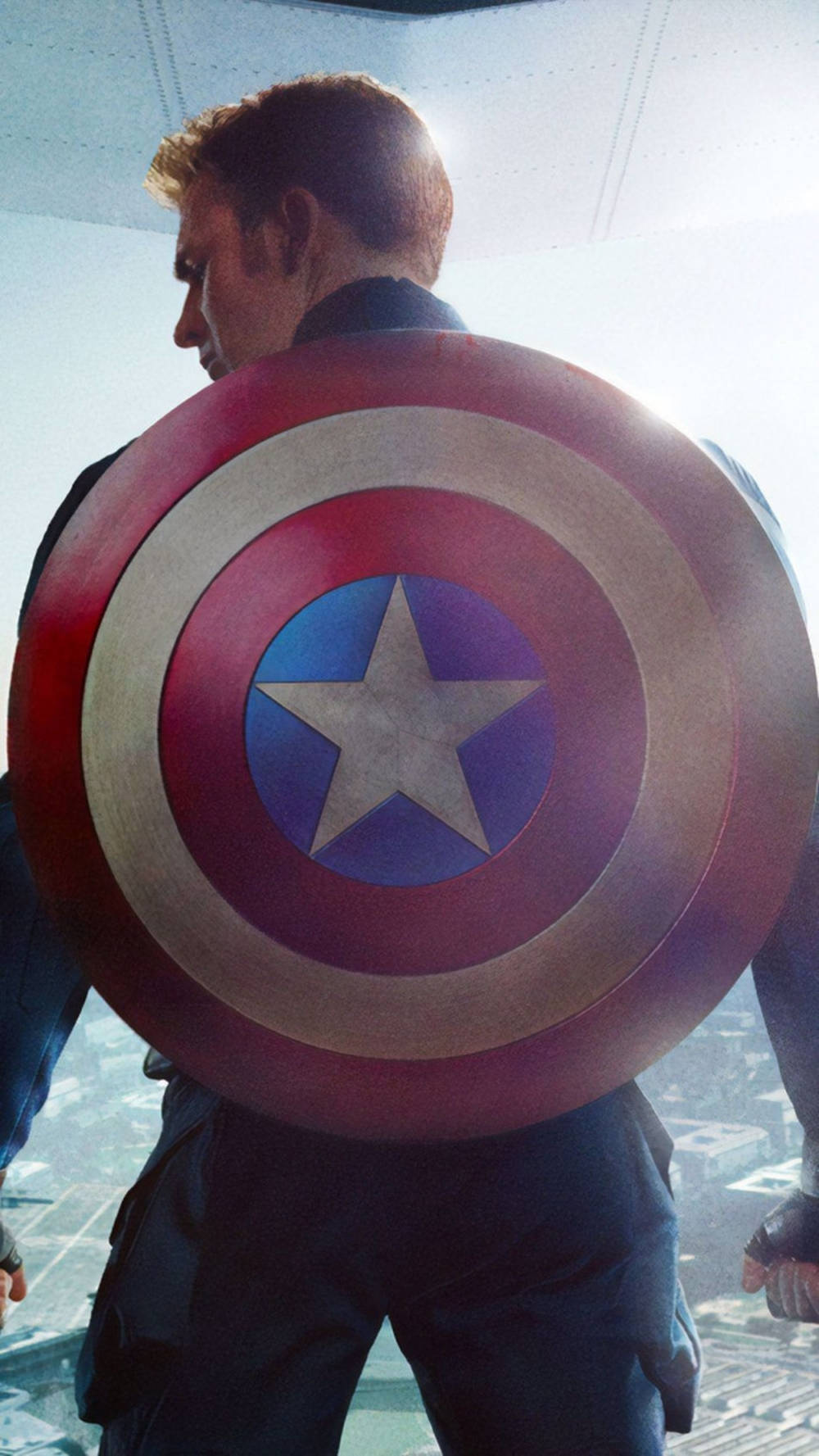 Captain America Shield Iphone Shield On Back Wallpaper
