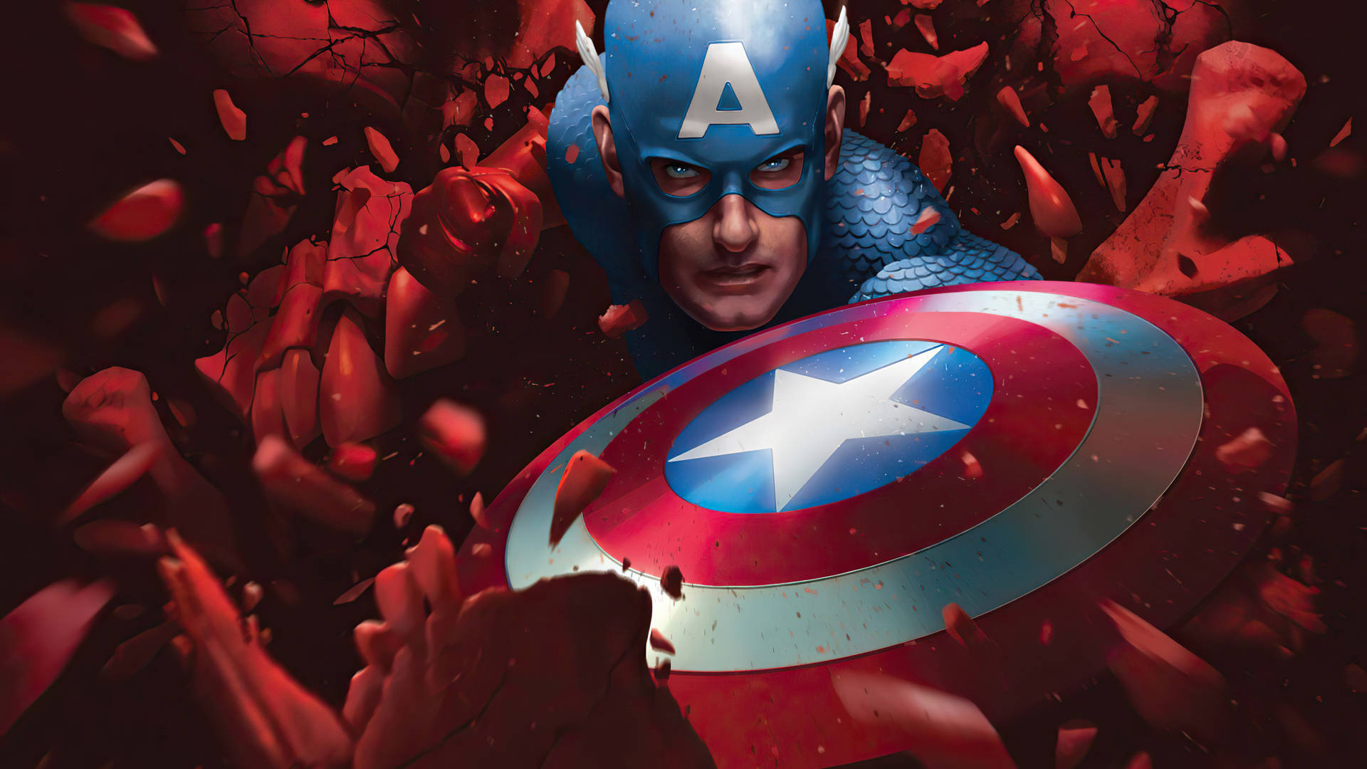 Captain America Smash Marvel Pc Wallpaper