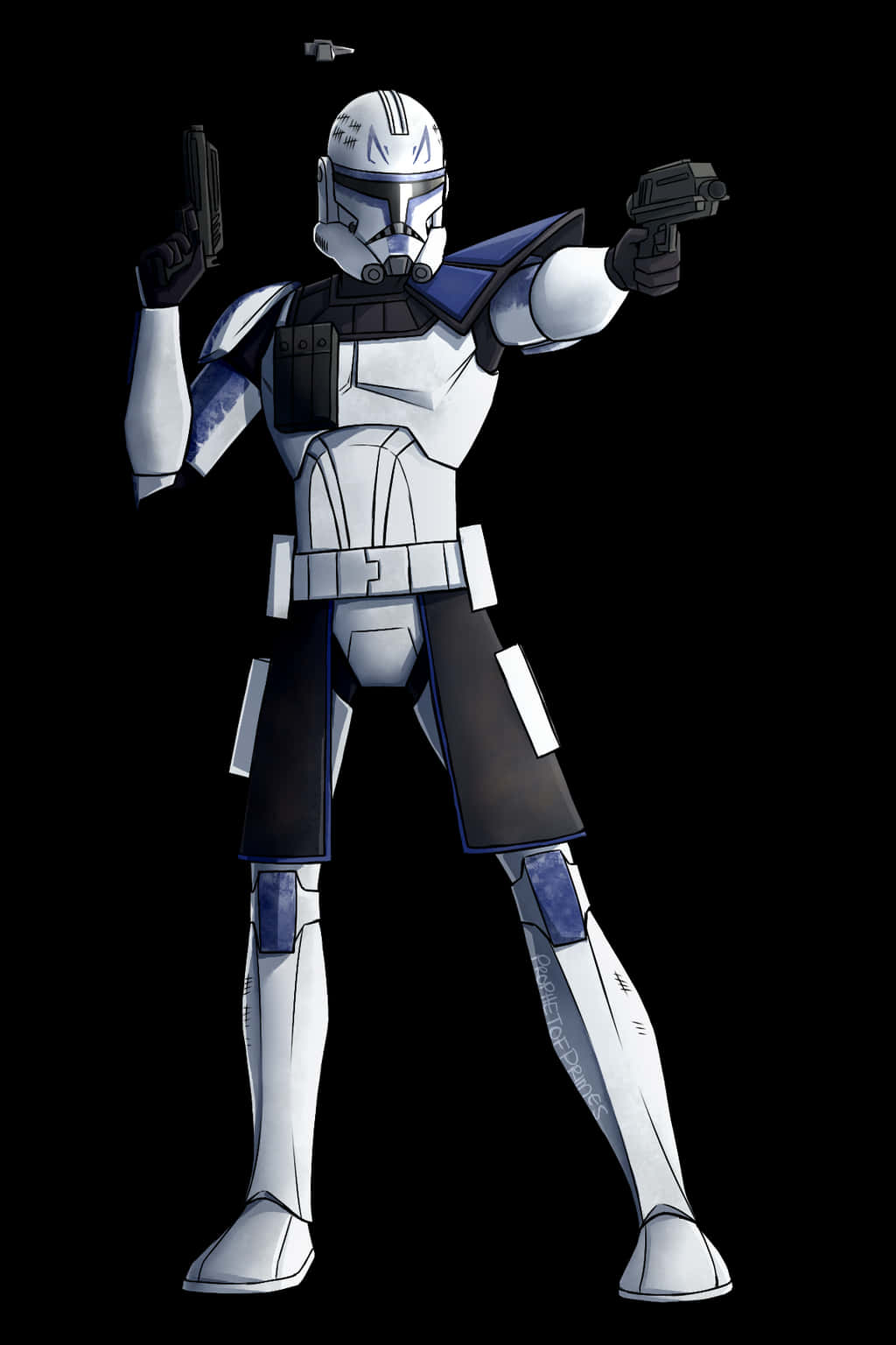 Captain Rex Blaster Pistols Wallpaper