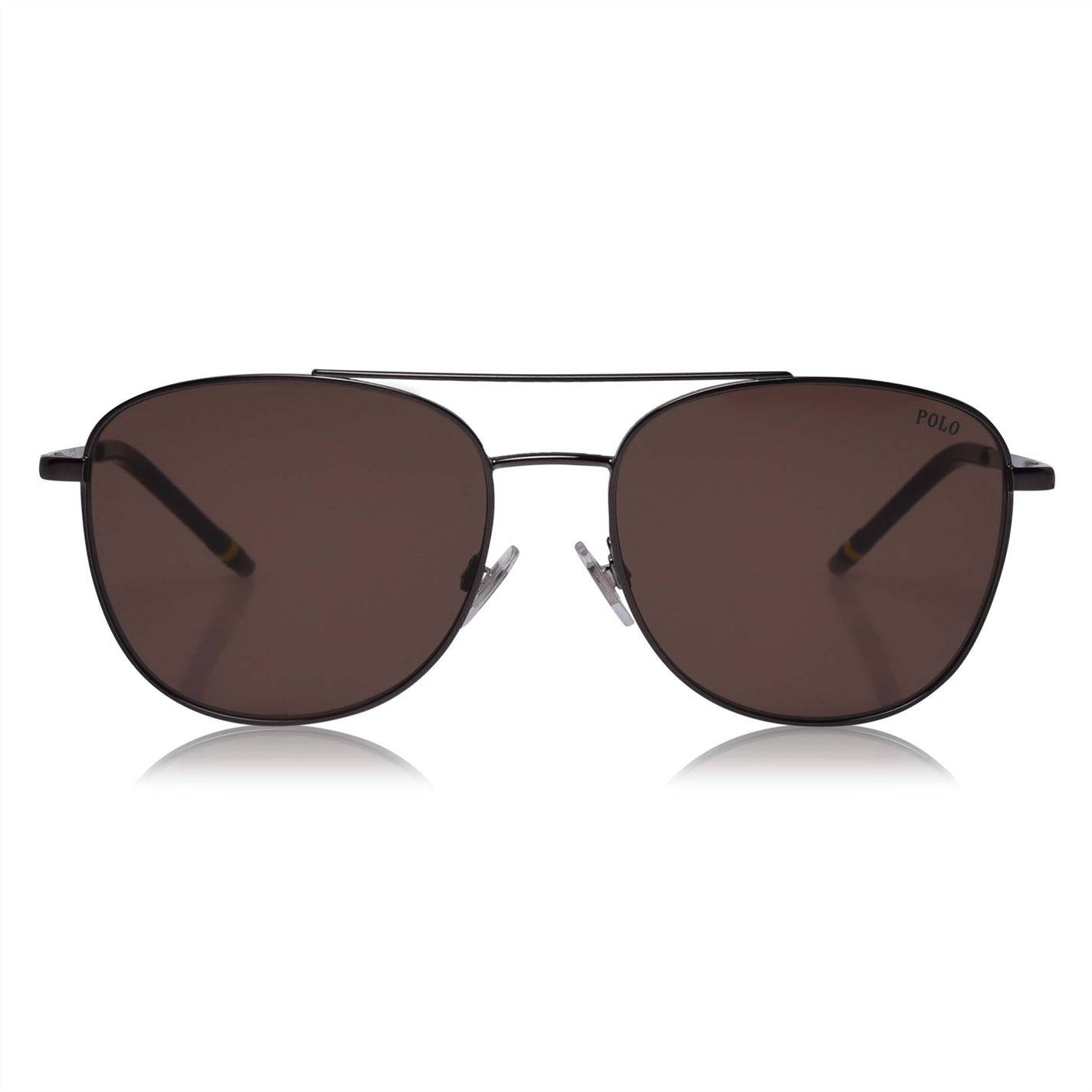 Caption: Classic Dark Brown Polo Sunglasses Wallpaper