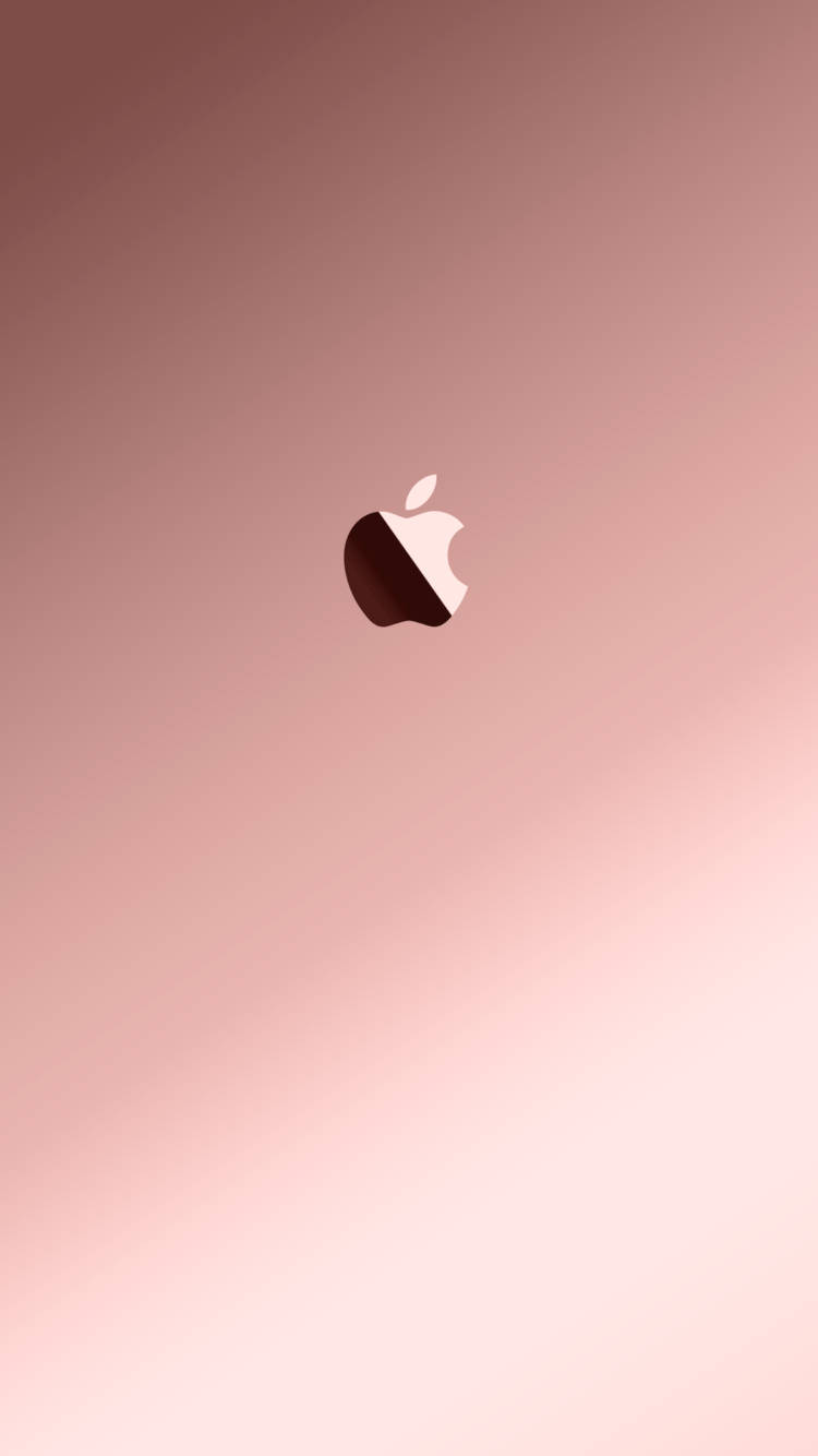 Caption: Closeup Of A Rose Gold Iphone Wallpaper