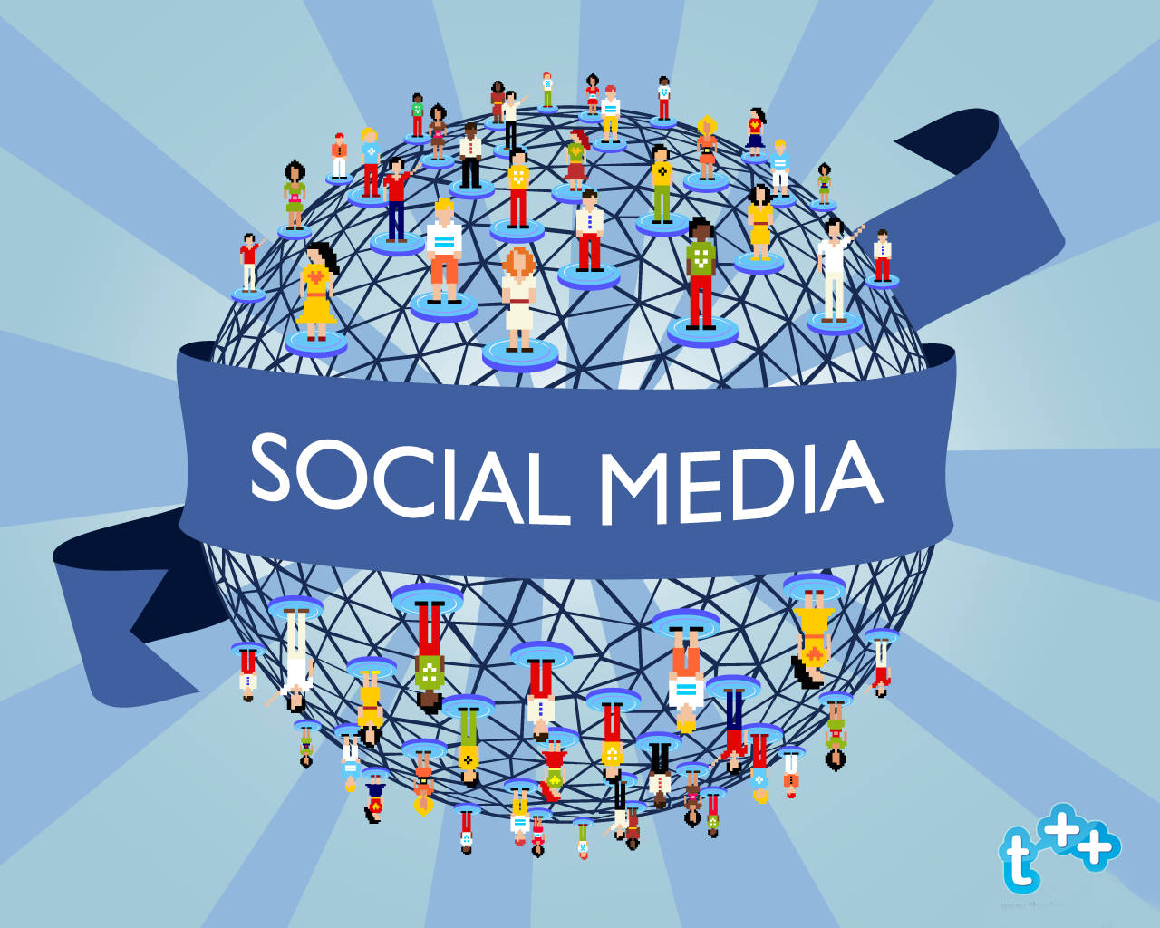 Caption: Embrace The Power Of Social Media Networking Wallpaper