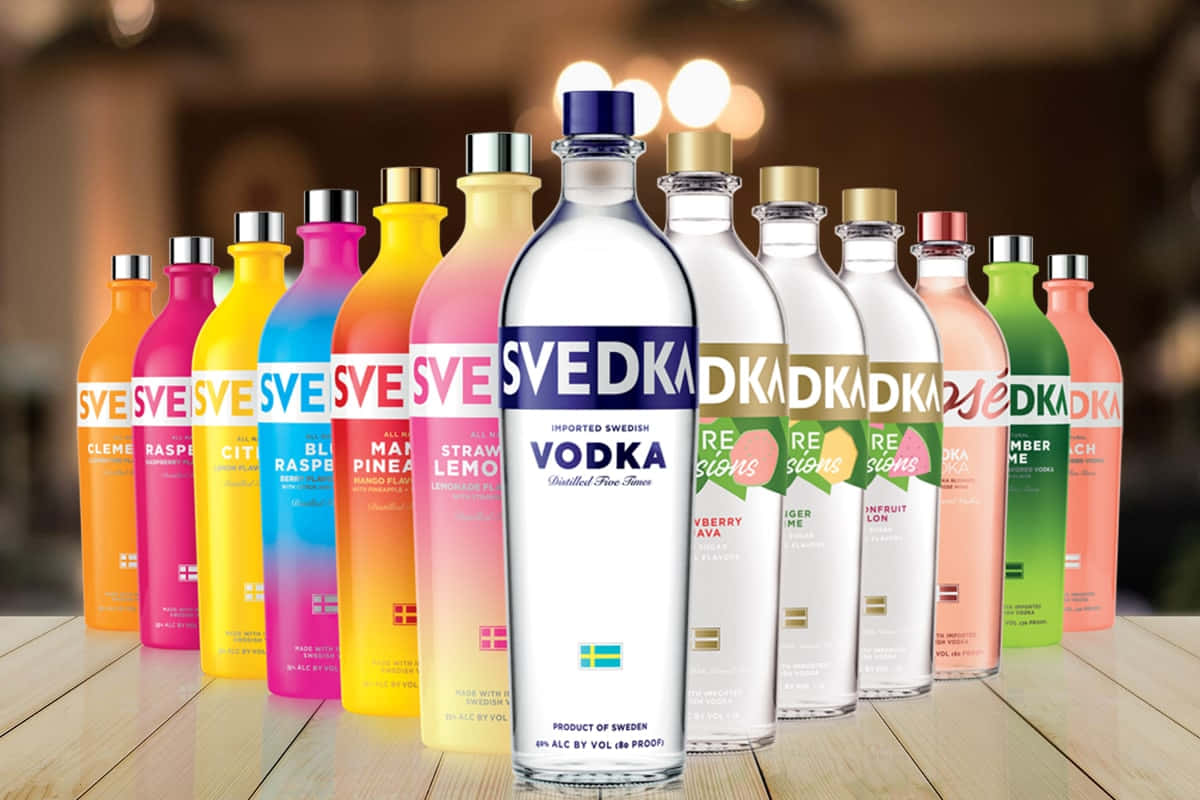 Caption: Explore The Vibrancy Of Svedka Flavored Vodka And Pure Infusions Wallpaper