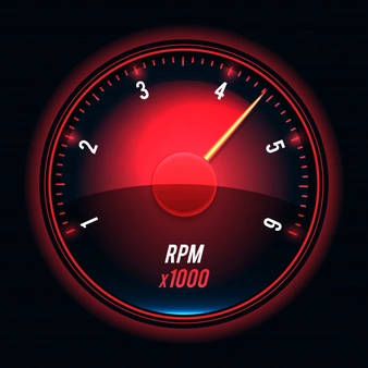 Caption: High-speed Internet Performance Illustrated Through Red Speedometer Wallpaper