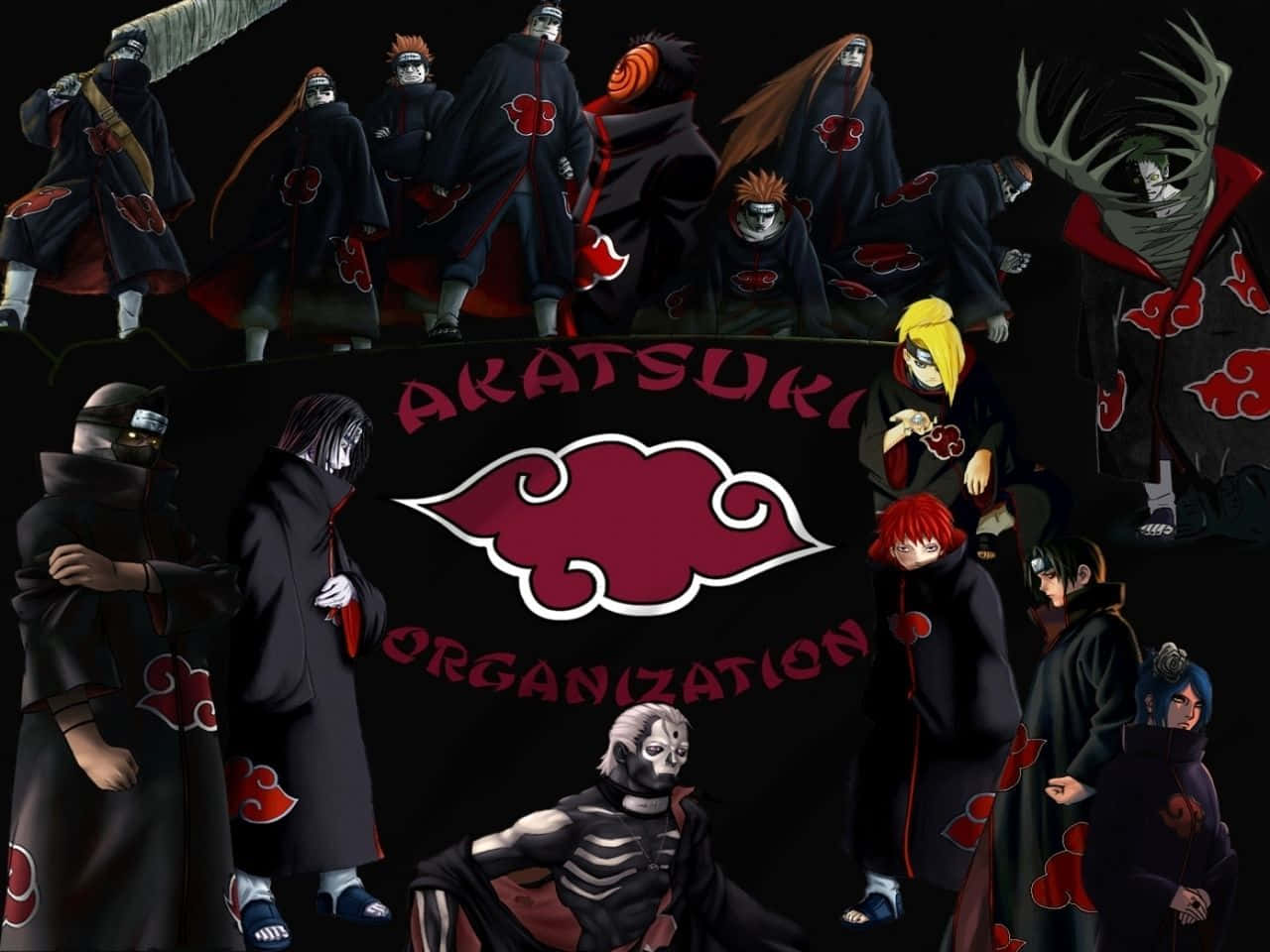 Caption: Intimidating Gaze Of Pain, The Dominant Force Of Akatsuki Wallpaper