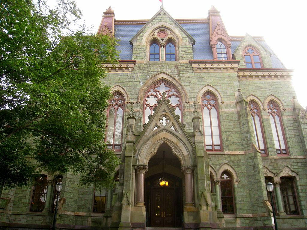 Caption: Majestic View Of The University Of Pennsylvania's College Hall Wallpaper