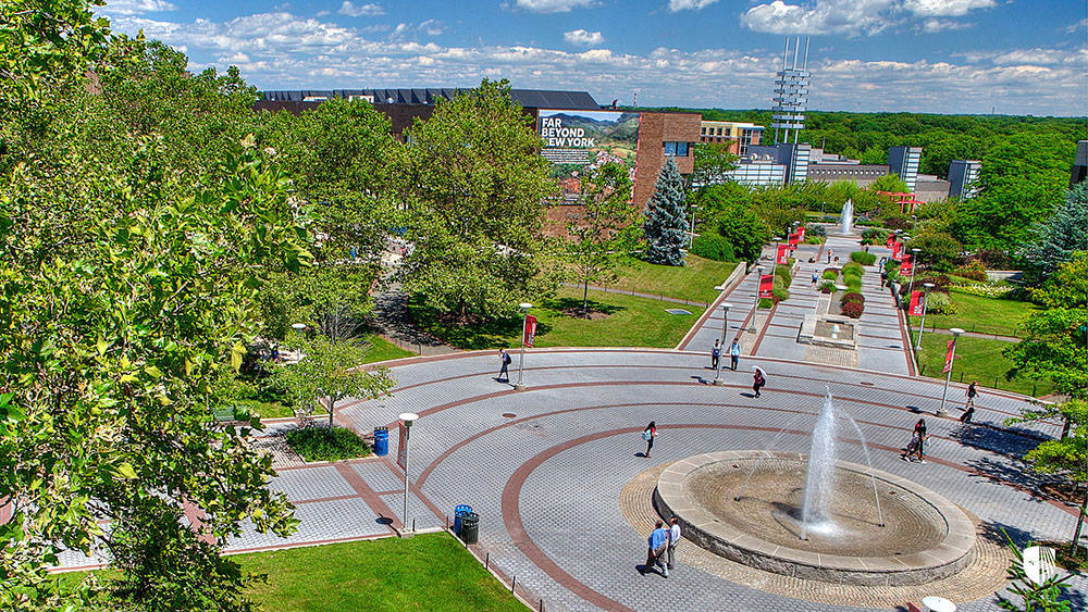 Caption: Stony Brook University Campus Grounds Wallpaper