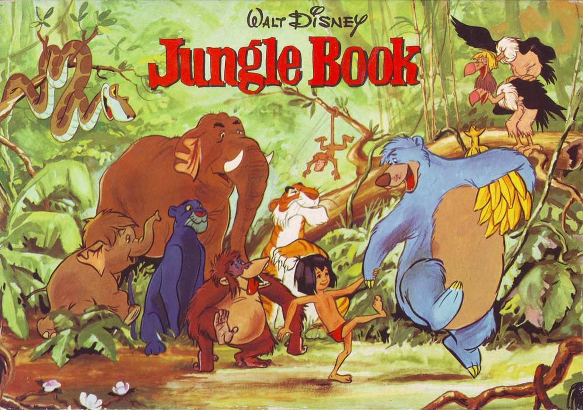 Disney Cartoon Jungle Background