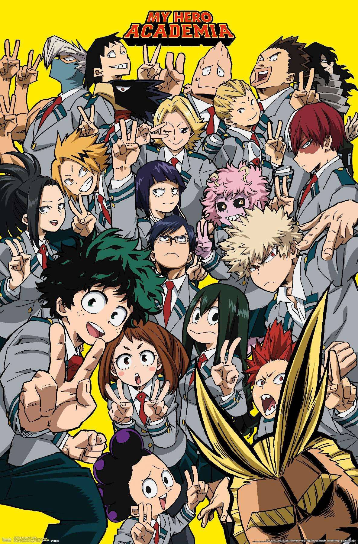 Caption: The Official Logo Of The Popular Anime, My Hero Academia. Wallpaper