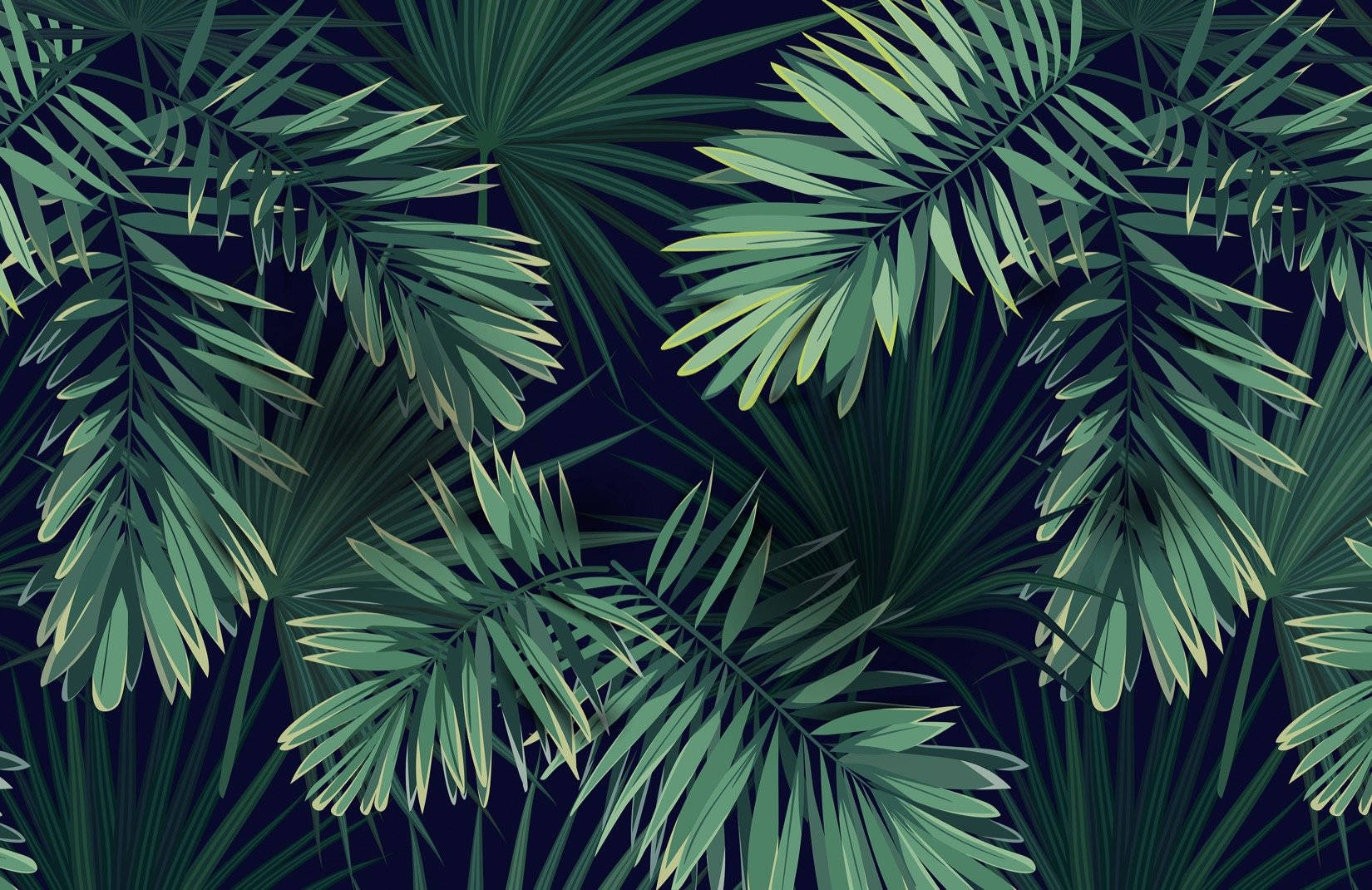 Caption: Tropical Elegance - Veins Of A Palm Leaf Wallpaper