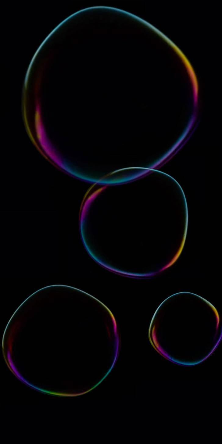 Caption: Vibrant Bubbles Wallpaper On Xiaomi Redmi Note 9 Screen Wallpaper