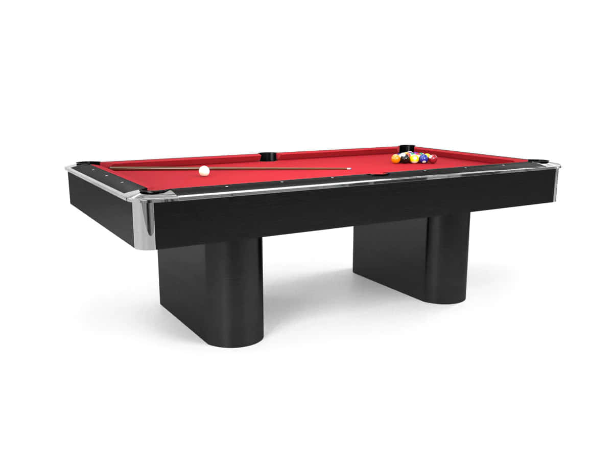 Captivating Black And Red Pool Table Wallpaper