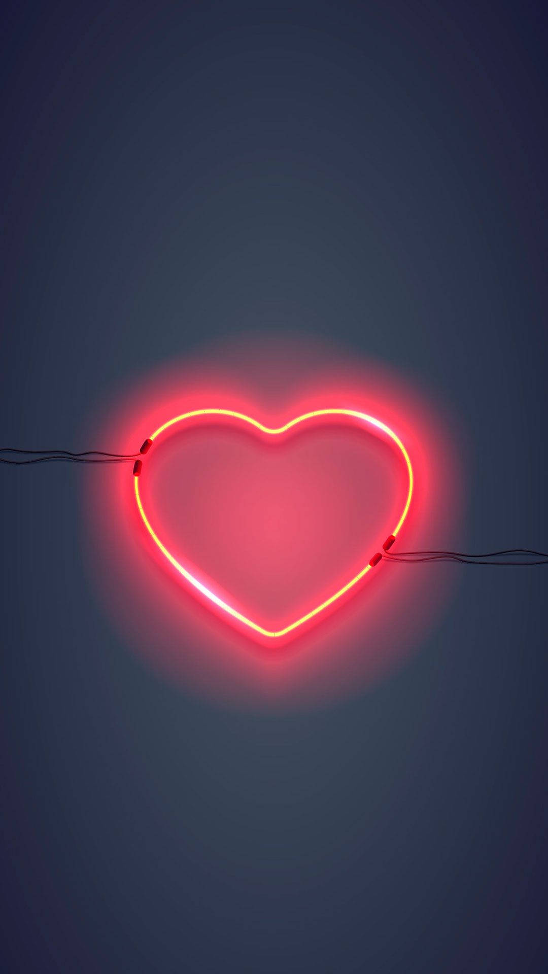 Captivating Heart Aesthetics On An Iphone Display Wallpaper