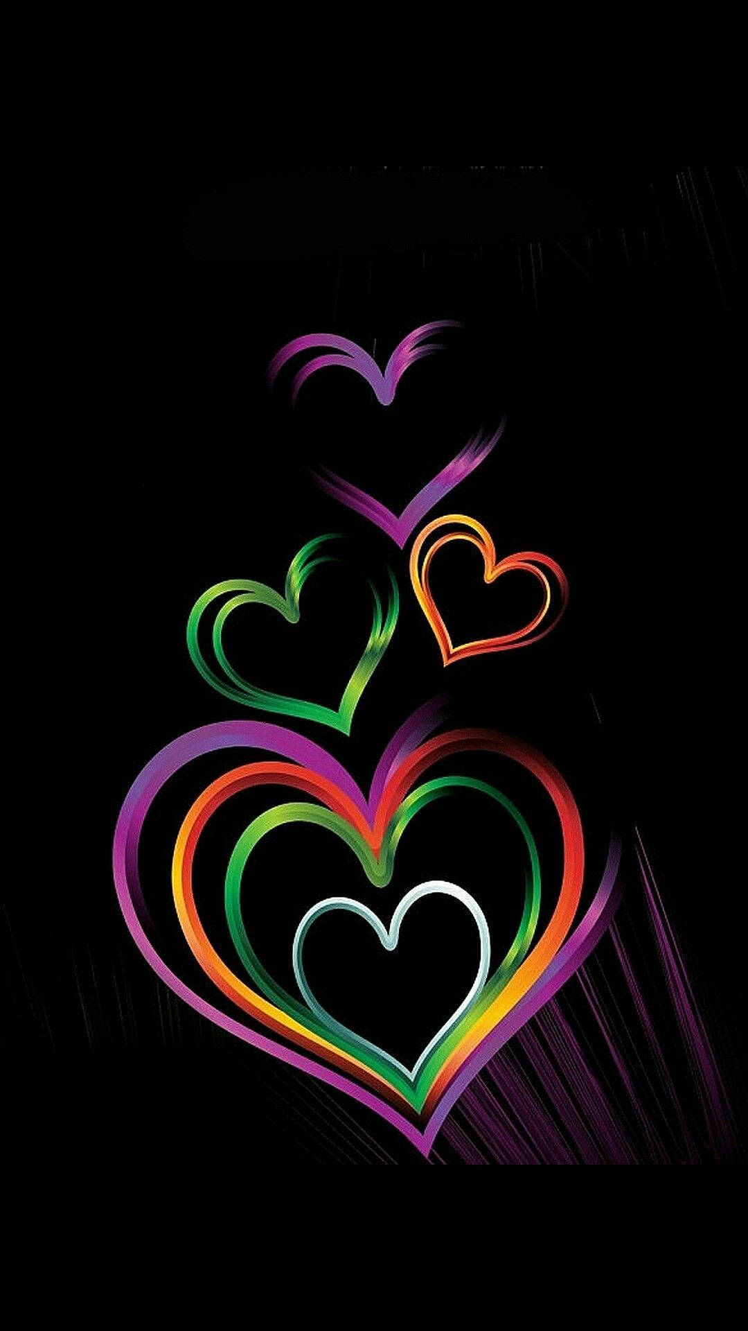 Captivating Heart Theme For Iphone Wallpaper