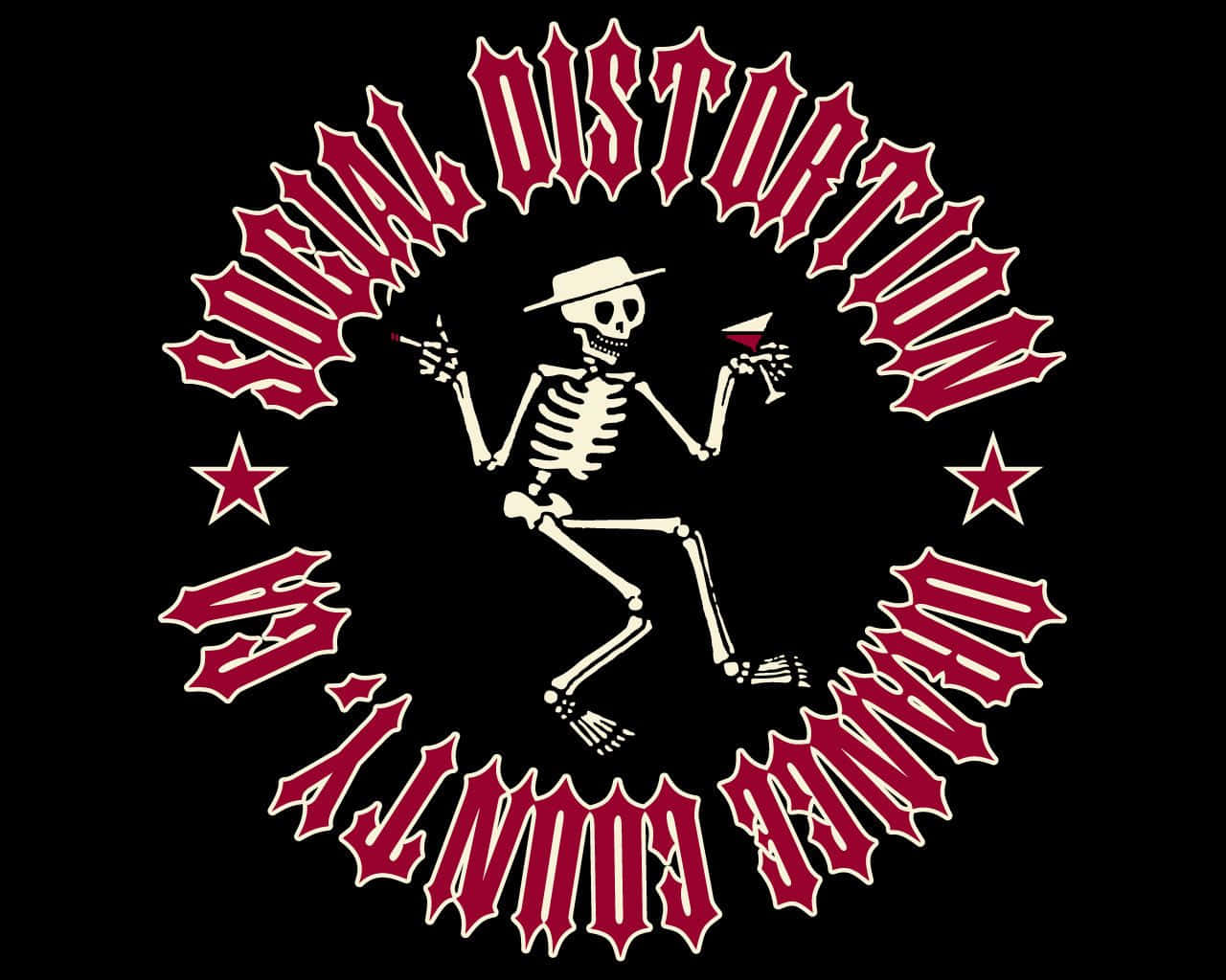 Captivating Live Performance By Social Distortion Wallpaper