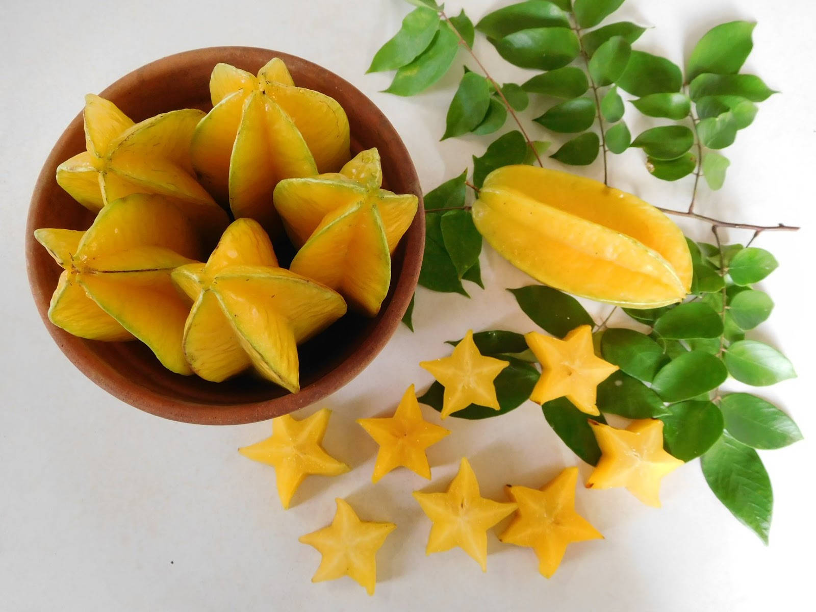 Carambola Juicy Tropical Fruit Wallpaper