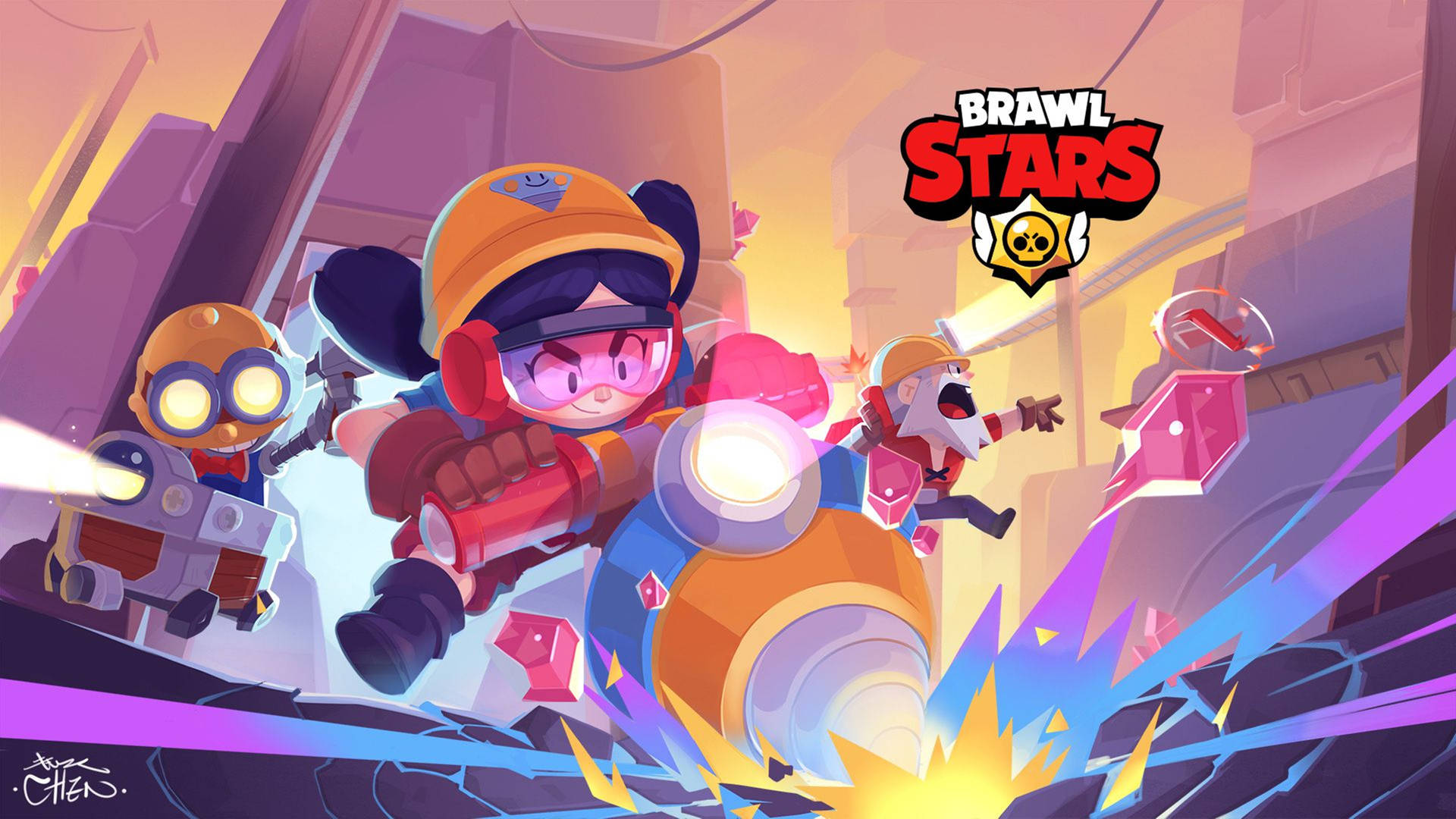 Download free Carl Jack Dynamike Brawl Stars 4k Wallpaper - MrWallpaper.com