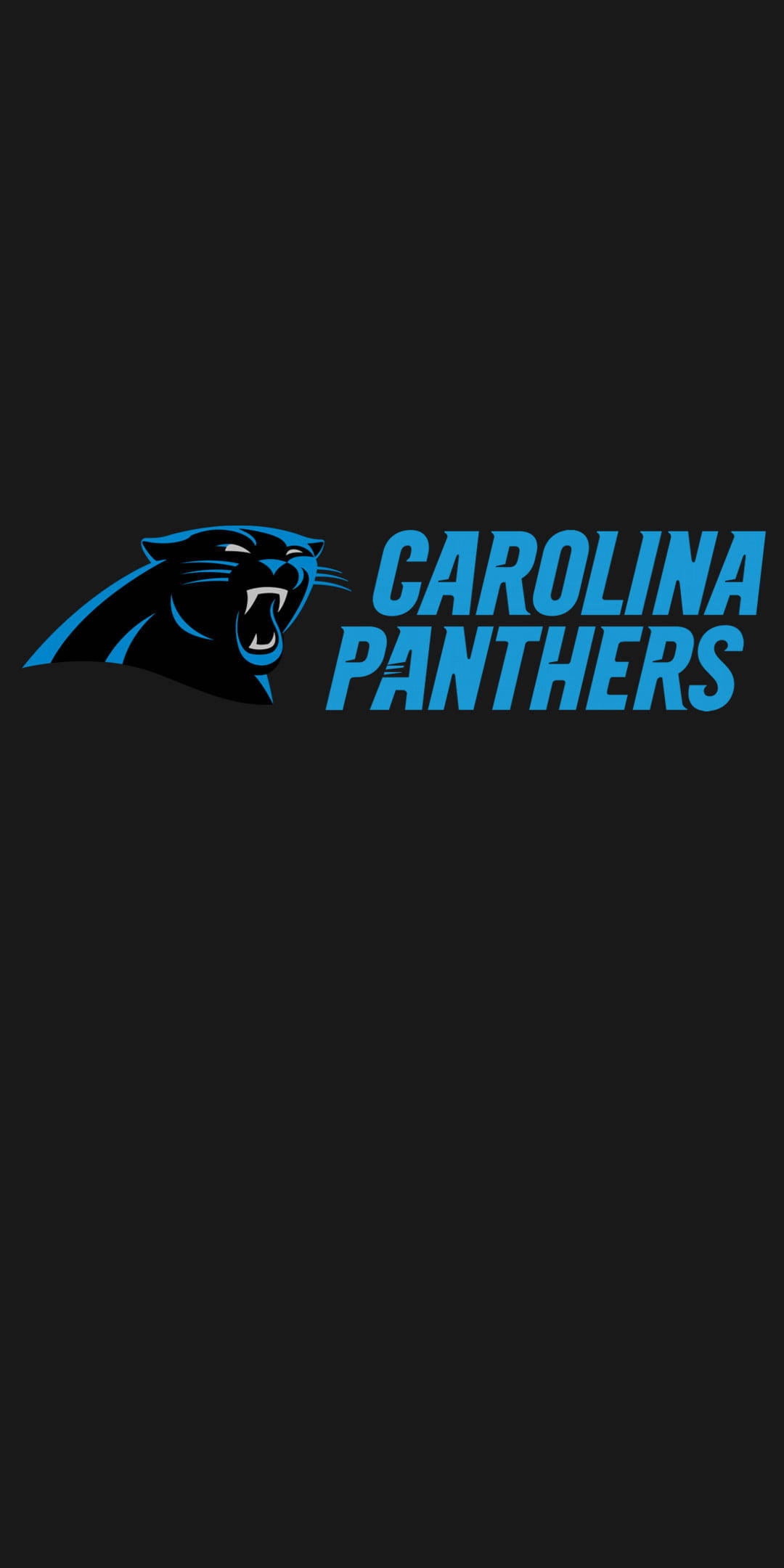 Carolina Panthers Logo And Name Wallpaper