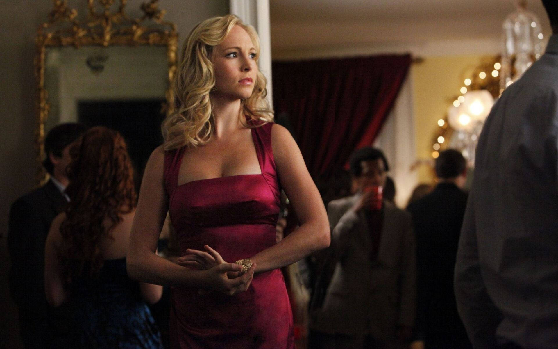 Download free Caroline Forbes In Elegant Dress Wallpaper - MrWallpaper.com