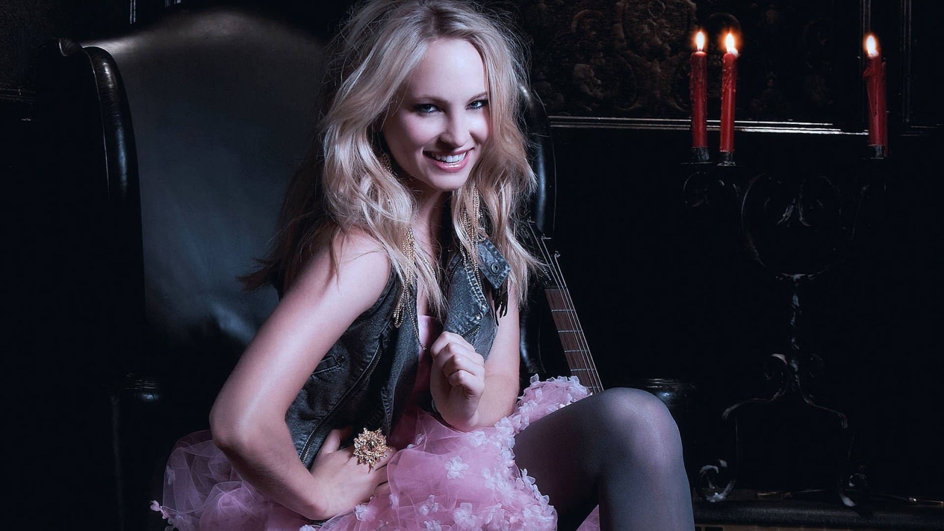 caroline forbes pink dress Candice Accola, caroline forbes, the vampire diaries, HD phone wallpaper
