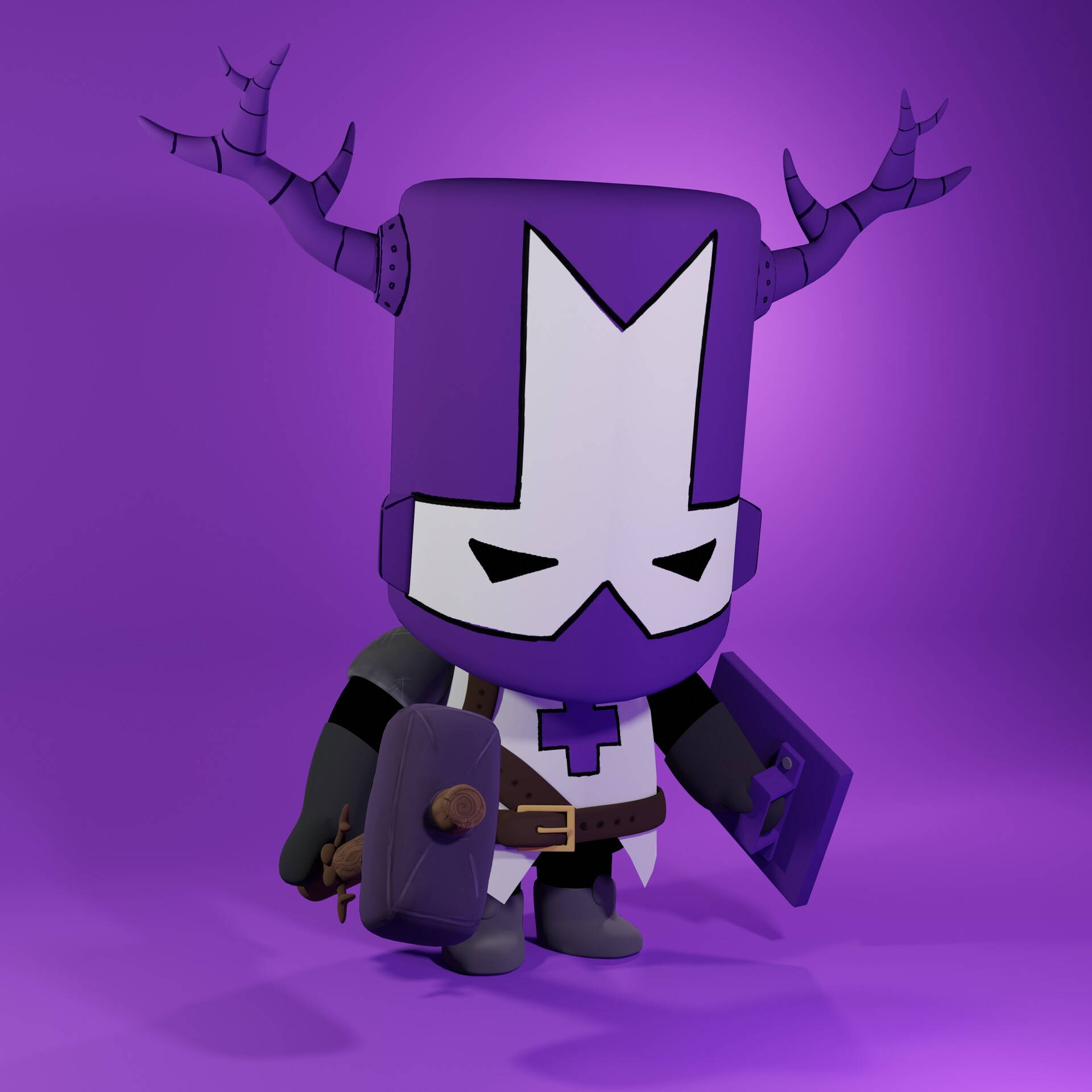 Download free Castle Crashers Characters Violet Wallpaper 