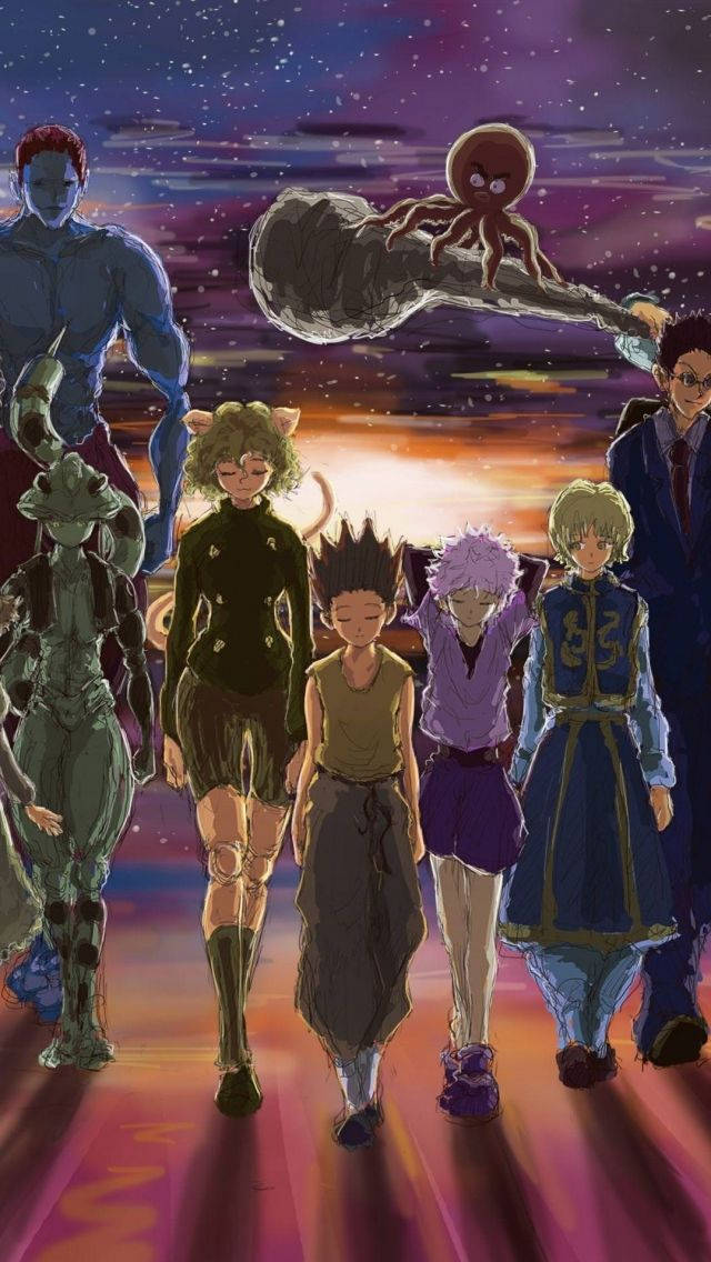 Casts Walking Away As A Hunter X Hunter Iphone Wallpaper