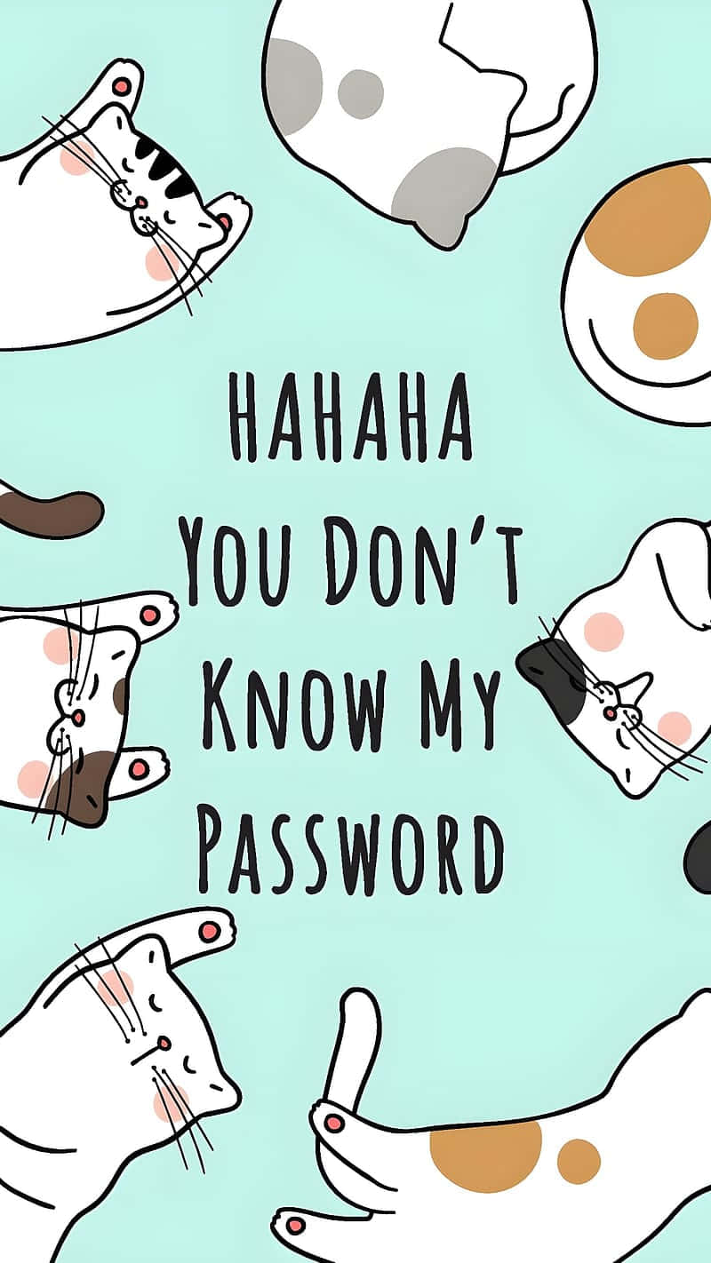 Cats Password Humor Illustration Wallpaper