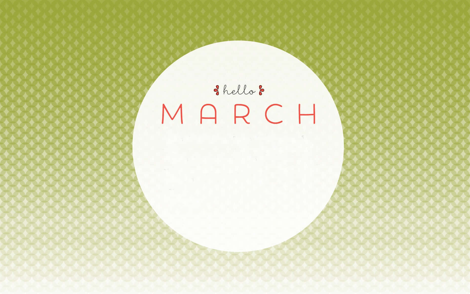 Celebrate A Refreshing New Season With Hello March Wallpaper