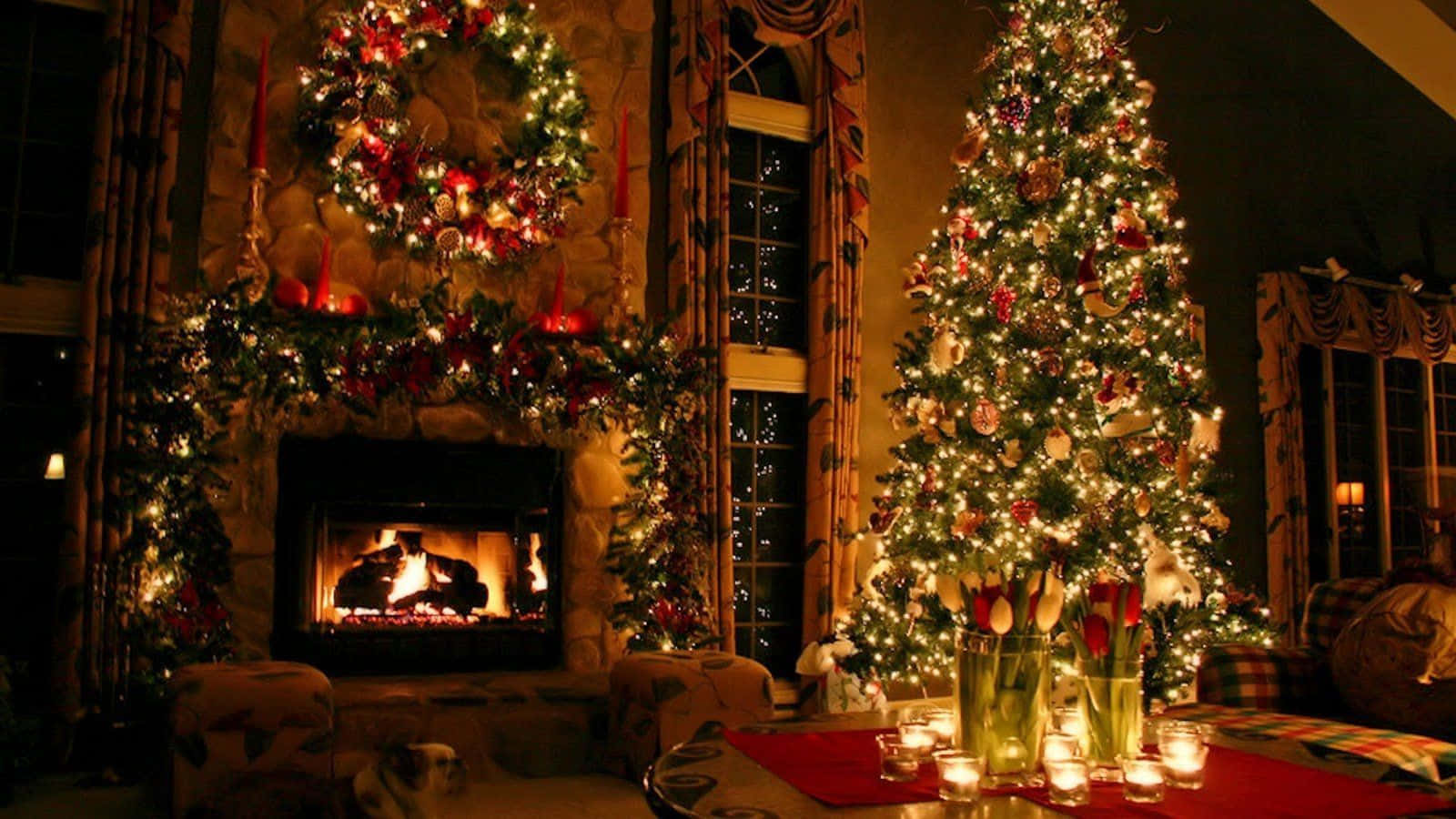 Celebrate A Special Christmas With Friends Wallpaper