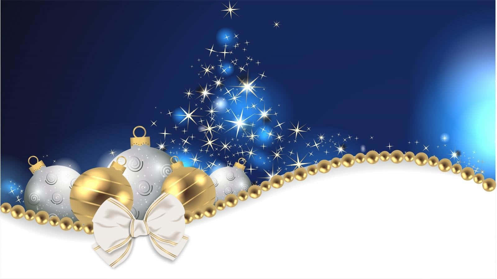 Celebrate Christmas In Blue Wallpaper