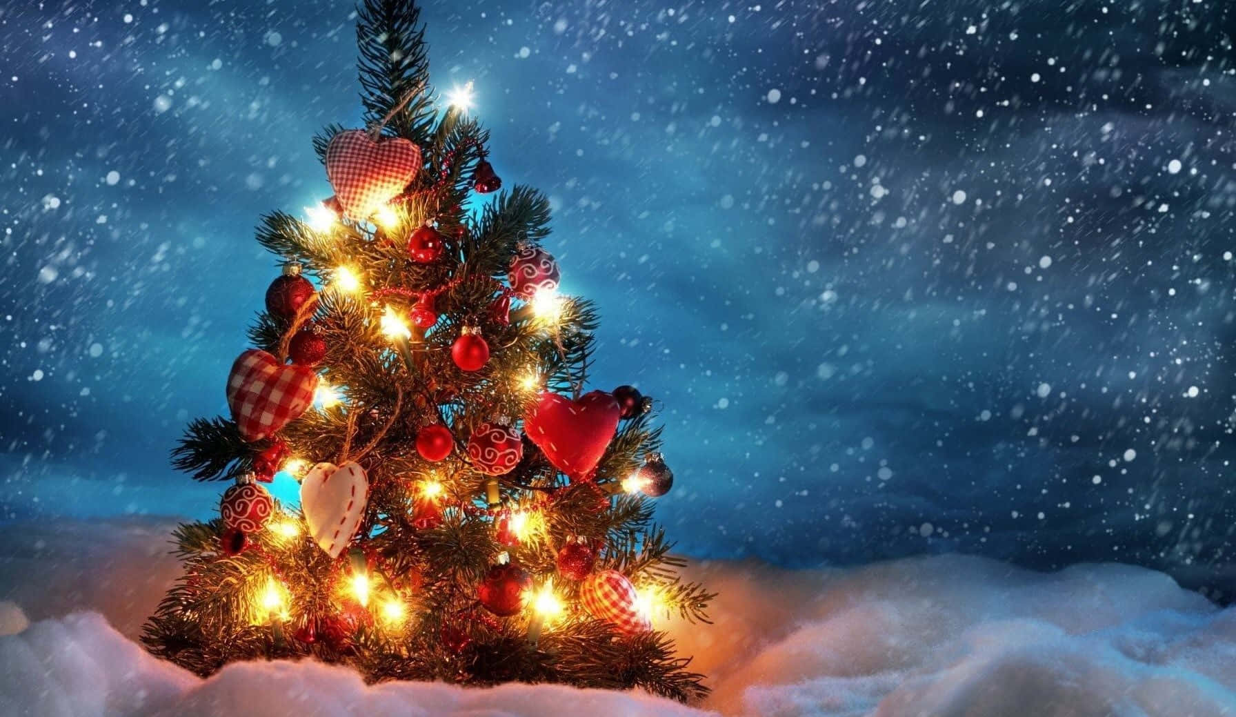 Celebrate Christmas With A Magical, Aesthetic Tree Wallpaper