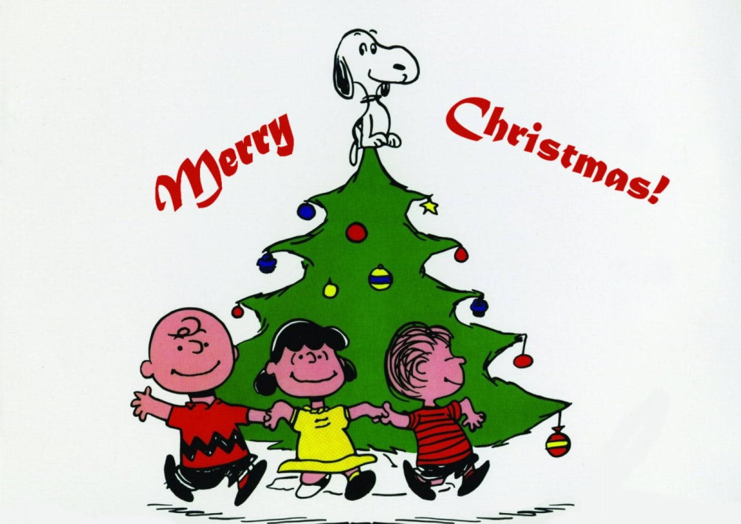 Celebrate Christmas With Snoopy On Your Iphone Wallpaper