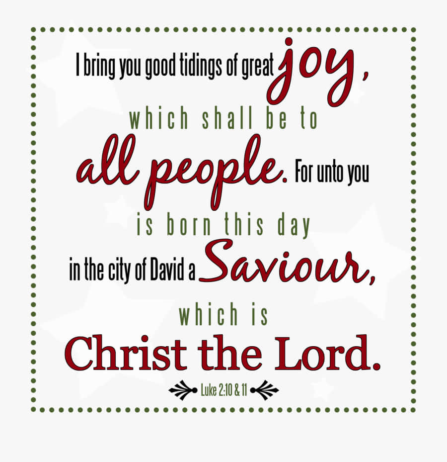 Celebrate God's Love This Christmas With His Word. Wallpaper