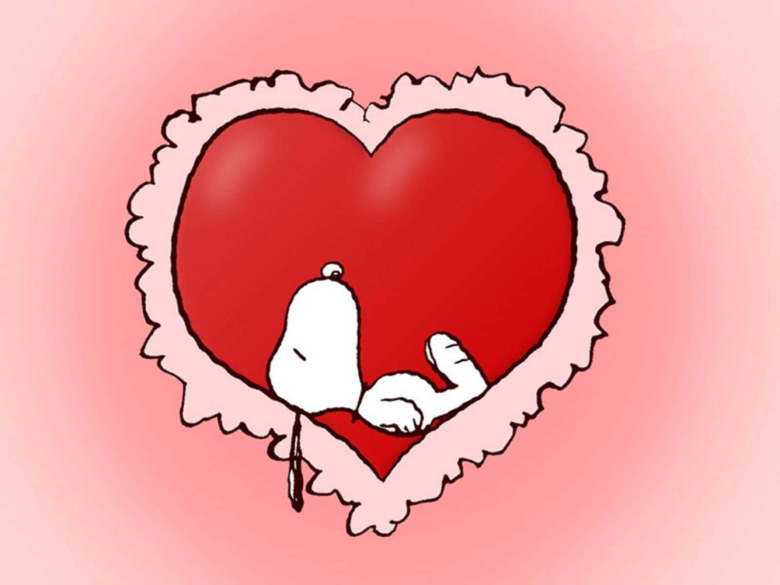 Celebrate Valentine's Day With Snoopy Wallpaper