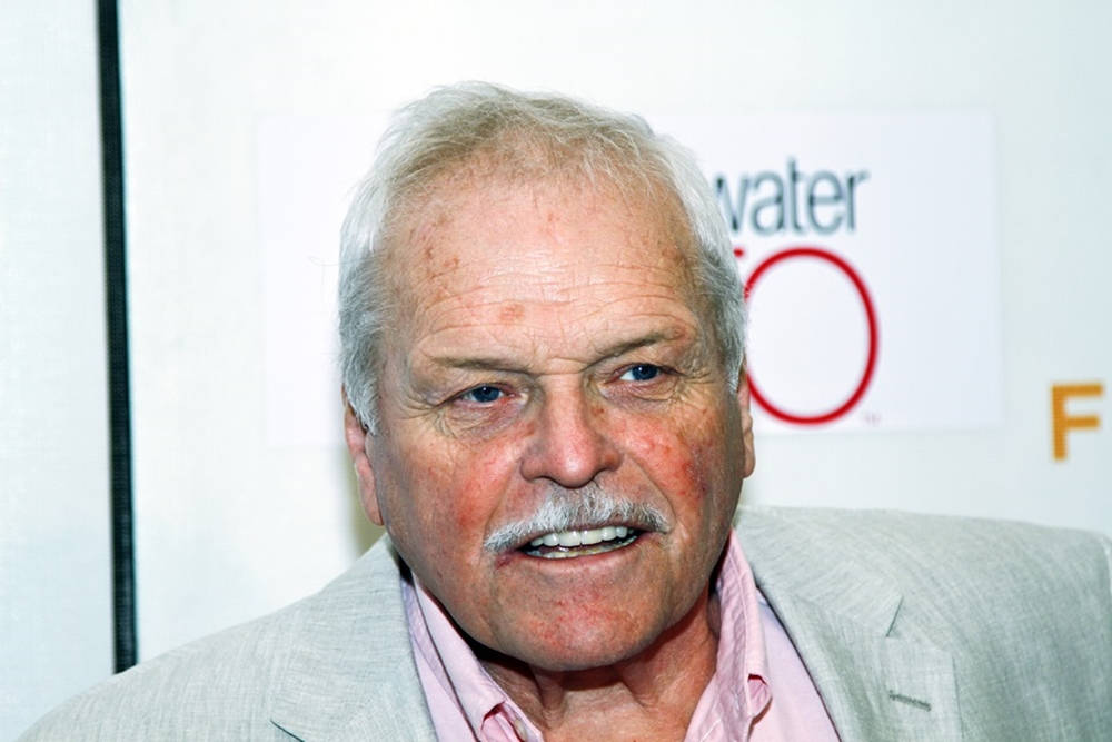 Celebrated Actor Brian Dennehy Portraying Sophistication With A Gray Mustache Wallpaper