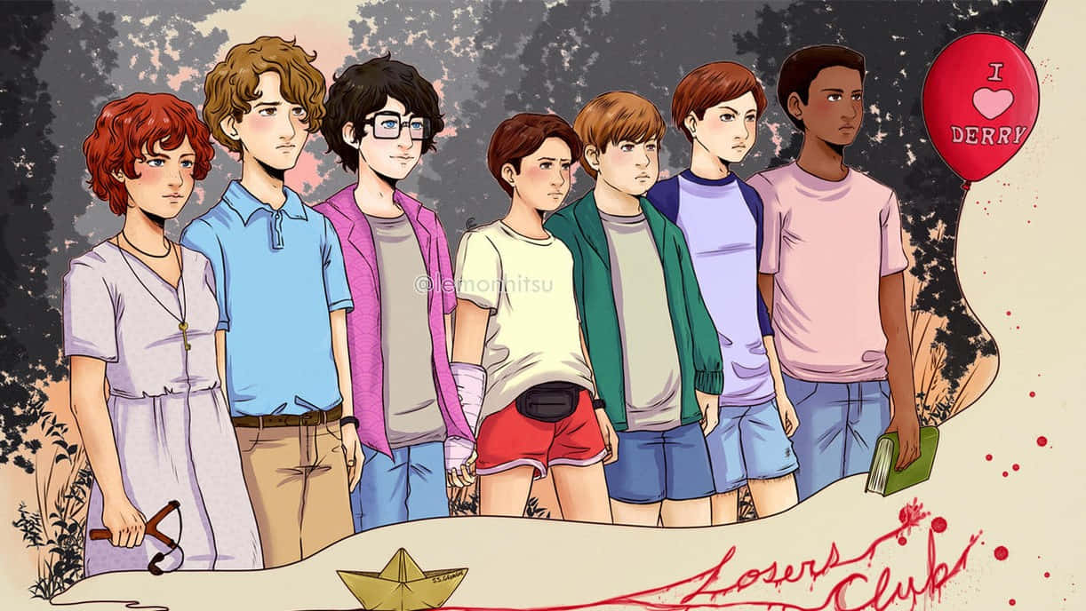 Celebrating Friendship - Beverly, Richie, Bill, Mike, Ben And Stan From The Losers Club. Wallpaper