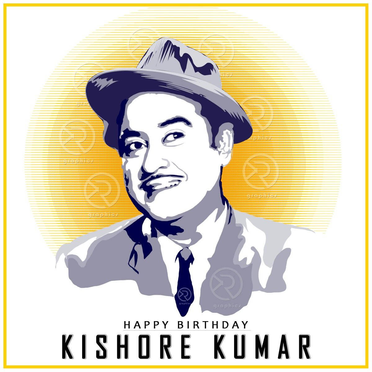 Celebrating The Legacy Of Kishore Kumar Wallpaper