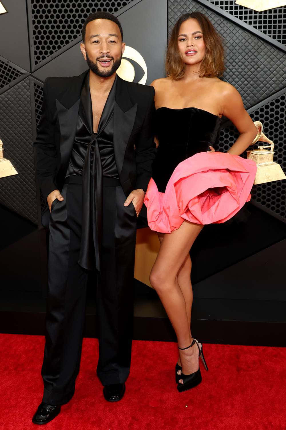 Celebrity Couple Red Carpet Glamour Wallpaper