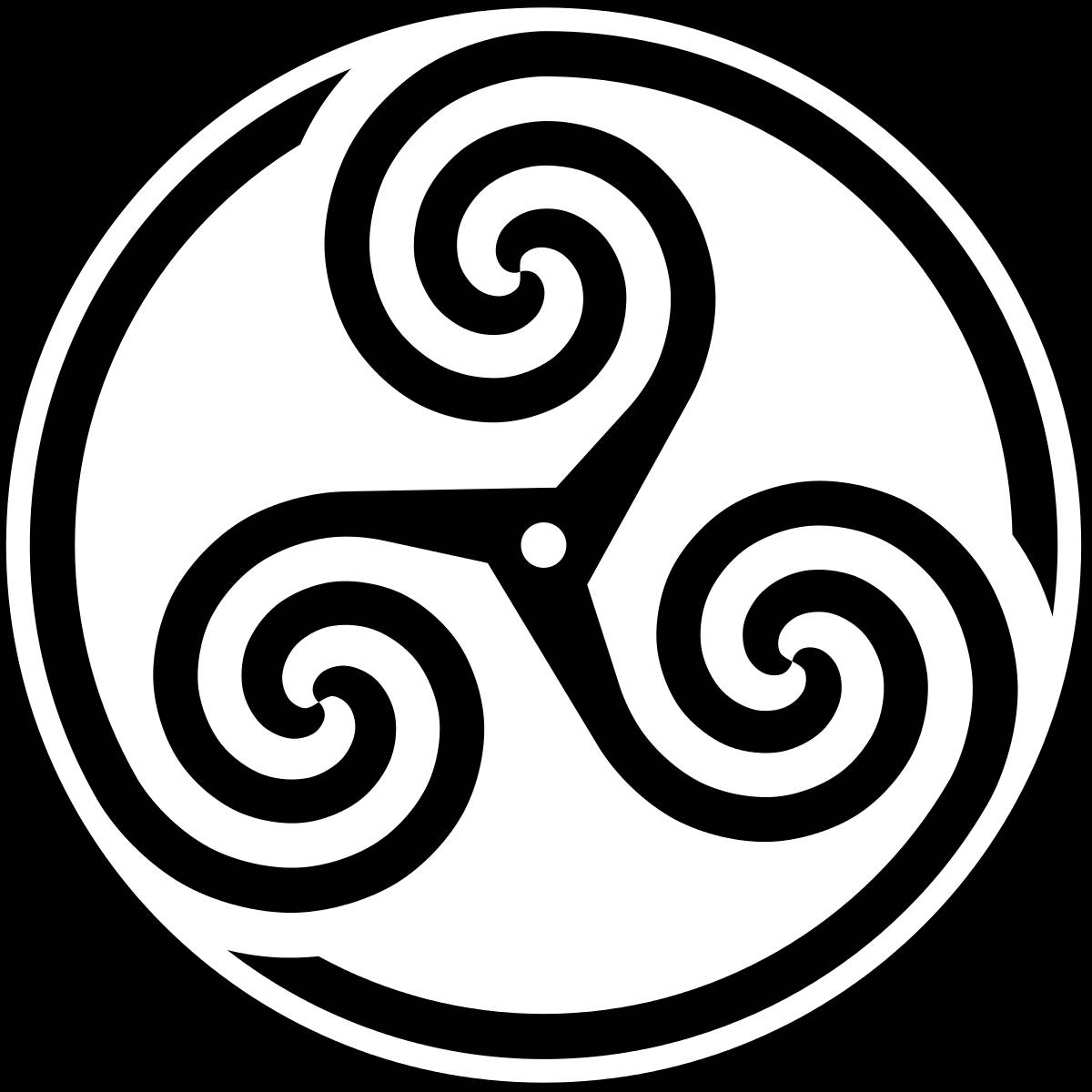 Celtic Triskelion Shield Wallpaper