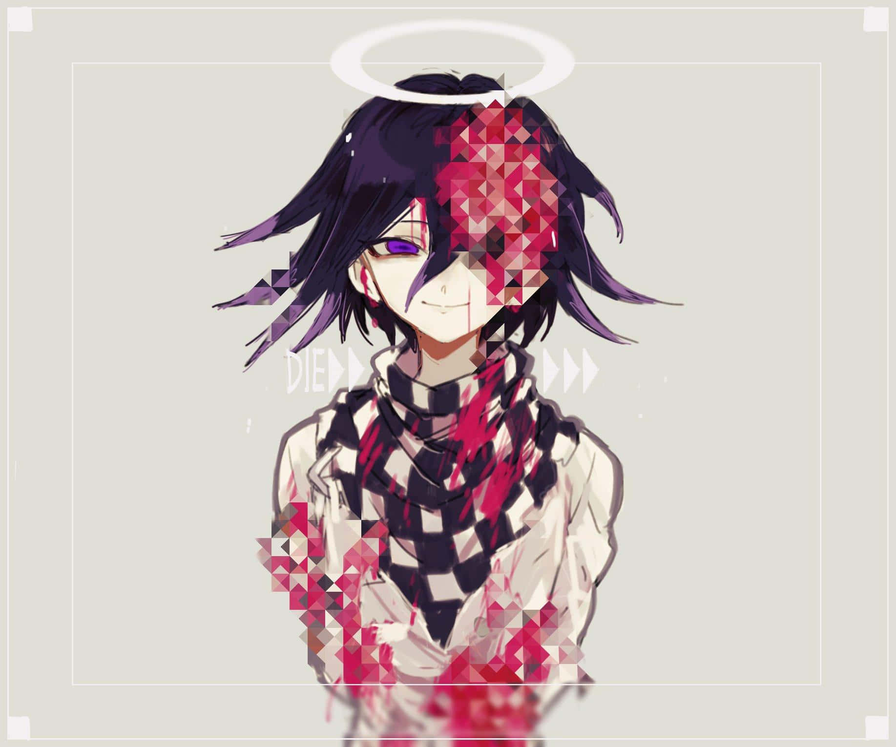 Censored Bloody Kokichi Ouma Anime Wallpaper