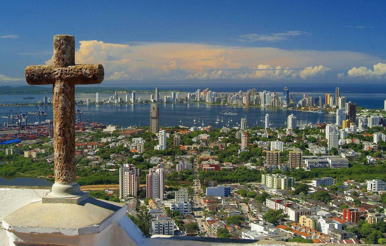 Cerro De La Popa In Cartagena Wallpaper