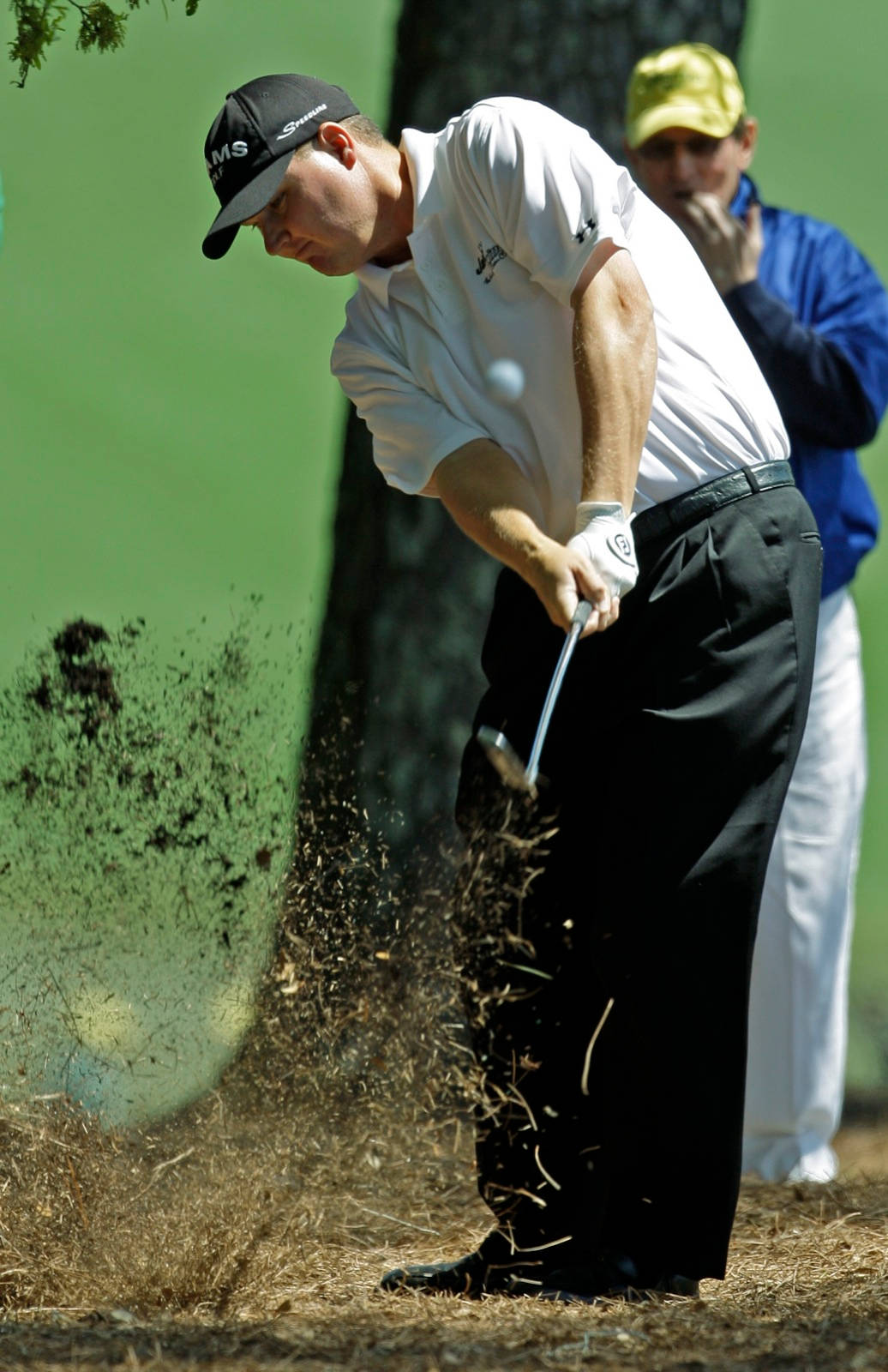 Chad Campbell Hitting Ball With Grass Wallpaper