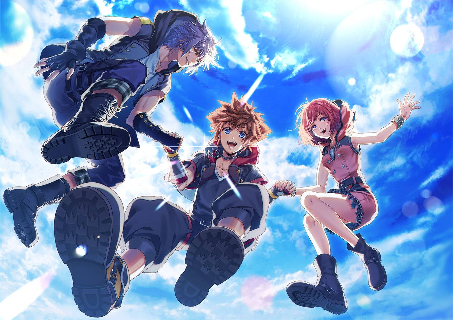 Character Trio Kingdom Hearts 3 Wallpaper