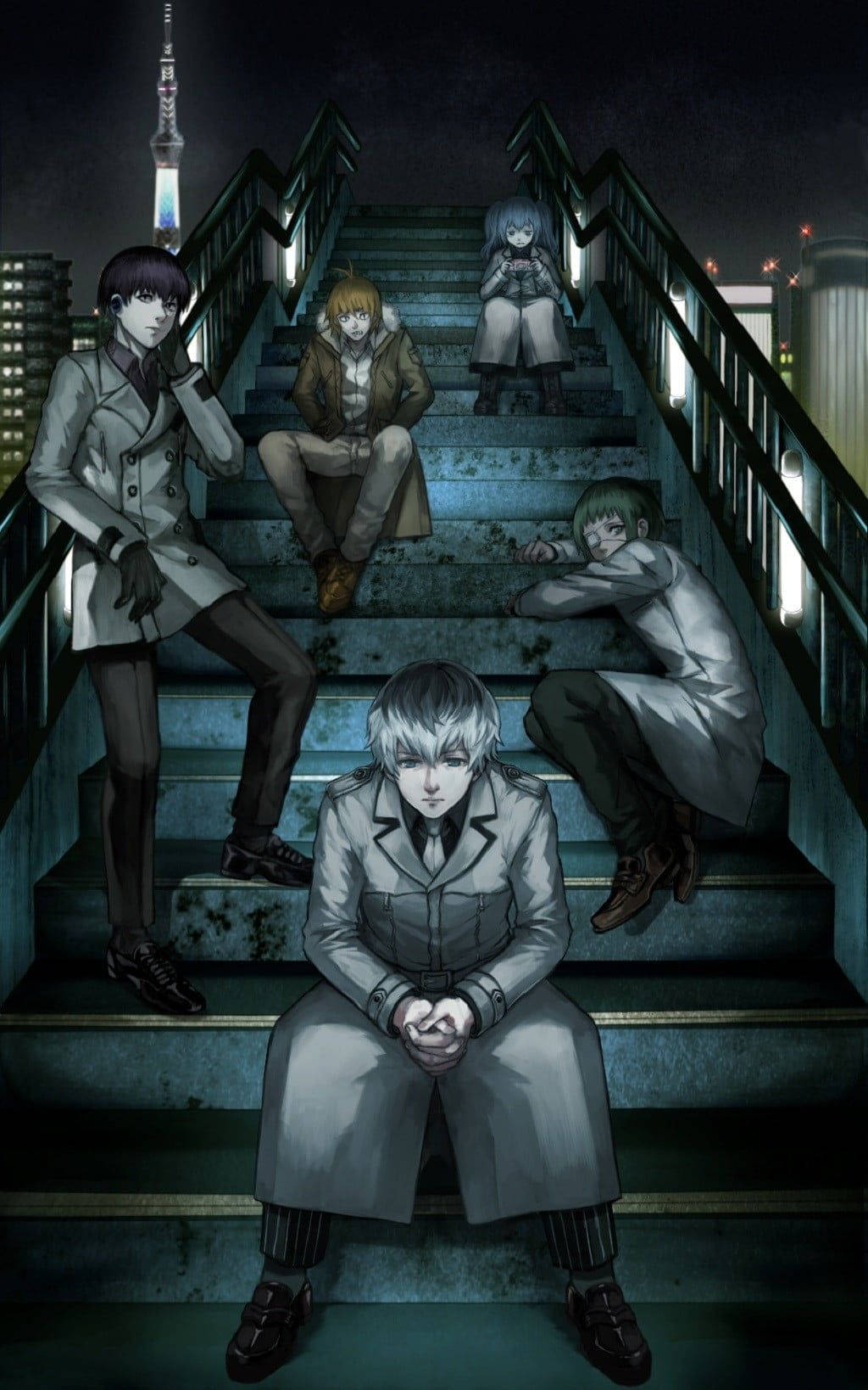 Characters In Tokyo Ghoul Iphone Background Wallpaper