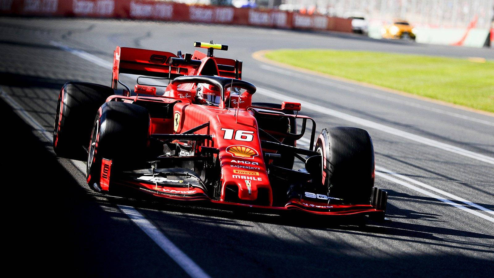 Charles Leclerc Ferrari Shadows Wallpaper