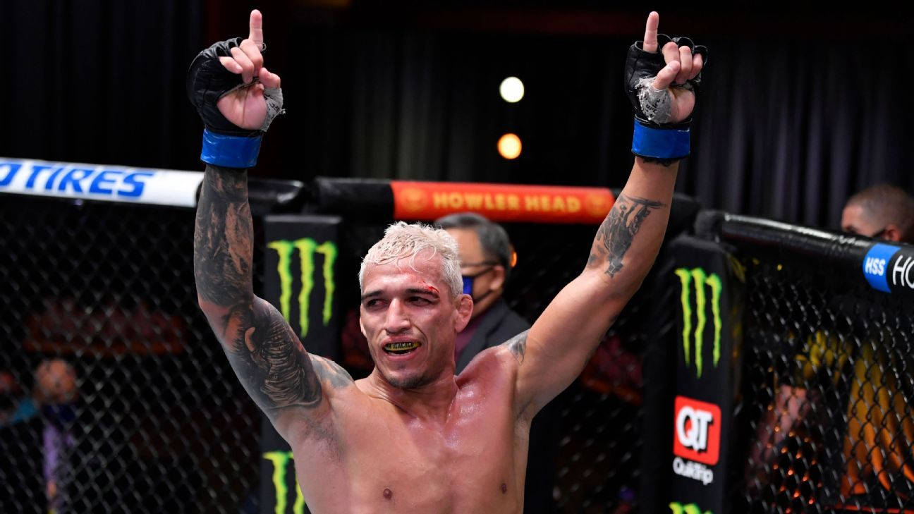 Charles Oliveira Index Fingers Up Wallpaper