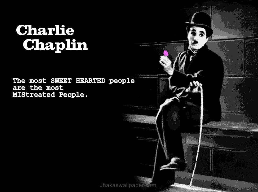Charlie Chaplin People Quote Wallpaper