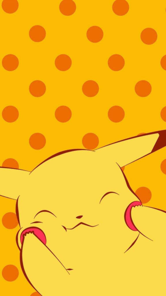 Charming Pikachu Close-up Pokemon Iphone Wallpaper
